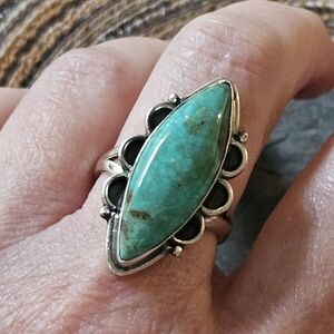 Southwest Sterling Silver Turquoise Ring